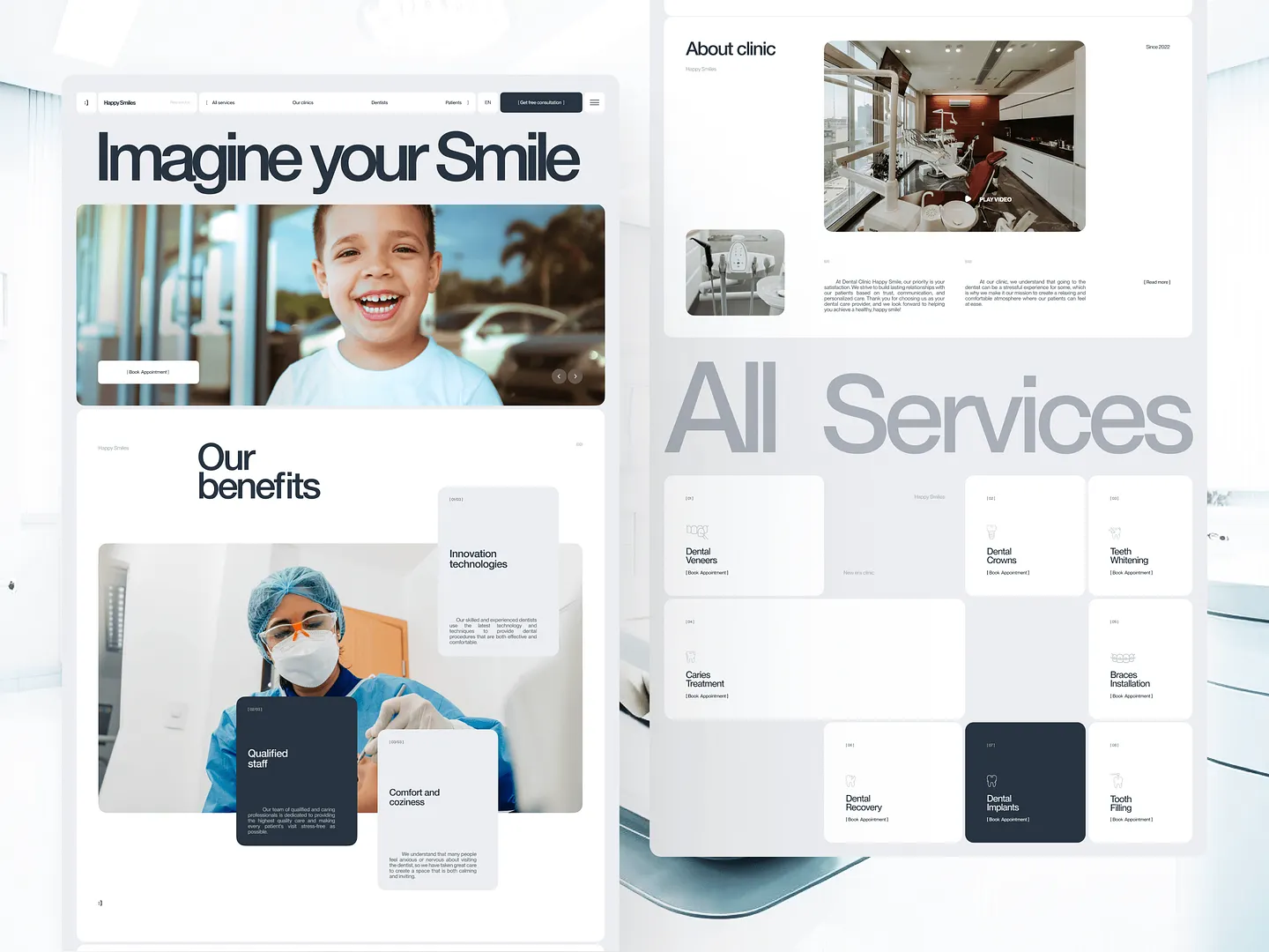 Modern Dental Clinic Website Design