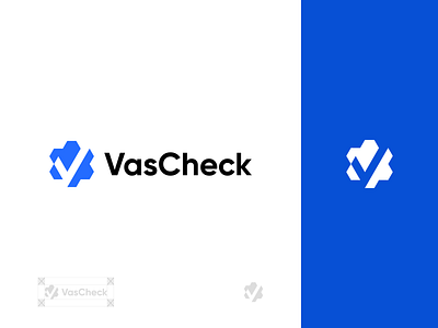 VasCheck brand branding design graphic design illustration logo logo design minimal modern vascheck