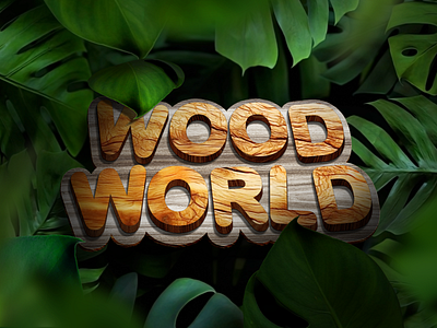 Wood World branding graphic design motion graphics