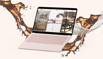 Coffee house website design graphic design landing landing page menu ui web design website website design