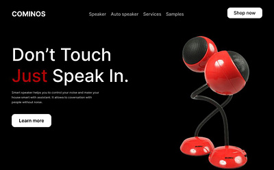 Speaker page design graphic design logo selling product selling product website speaker speaker page speaker website ux
