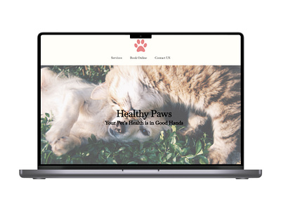 Website design for a Veterinary Clinic book online clinic design graphic design landing landing page logo menu pets services ui web design website