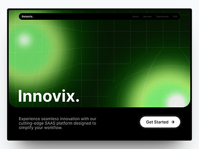 Innovix - SAAS Website branding design gradient graphic design landing page modern saas ui web design