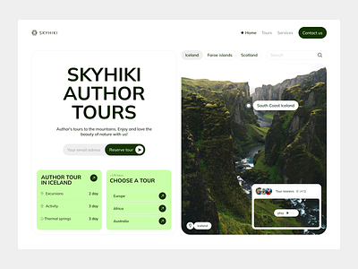SKYHIKI- website design design landingpage ui ux webdesign