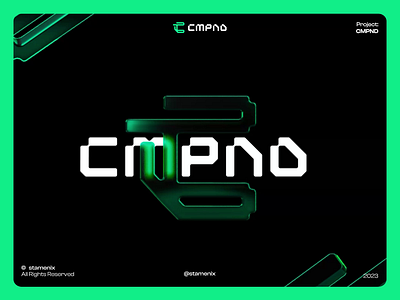 Cmpnd reveal logo animation animation branding gaming landing page logo motion graphics web3 logo