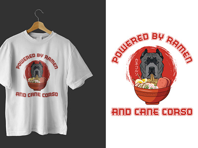 Ramen Sushi Cane Corso Dog T-Shirt. branding cane corso dog cane corso dog lover cane corso lover t shirts christmas t shirts design design dog and food fusion t shirts dog lover design dog lover t shirts dogs t shirts design graphic design illustration logo pets lover t shirts design ramen and sushi ramen t shirts design sushi t shirts design unique t shirts design