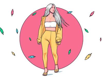 Kim Kardashian | Cartoon Vector Portrait beauty body positivity business businesswoman celebrity digital art fashion graphic design illustrations influencer kim kardashian popular culture portrait portraiture reality tv self empowerment socialite style vector vector art