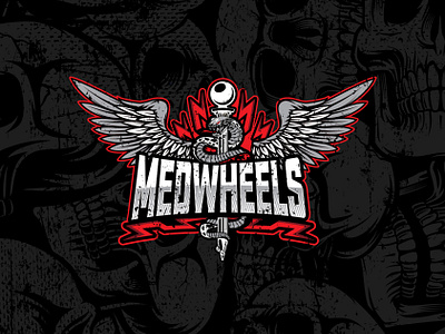 Medwheels medical stick caduceus Artwork branding caduceus graphic design logo medicalstick medwheels rod of asclepius