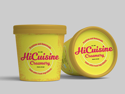 Ice cream Cup Label Design 3d design black branding cup design food packaging free mockup graphic design ice cream ice cream cup ice cream size jar design label design mockup design packaging design packaging label print design size template white yellow