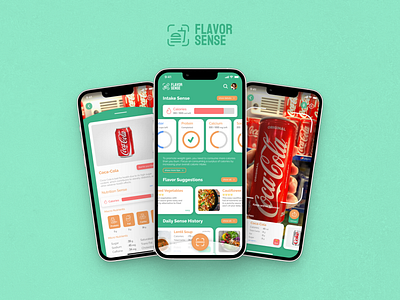 FlavorSense - Nutrition Scanner App activity app app interface branding design diet experience food graphic design interface logo nutrition scanner ui ui design uiux user interface