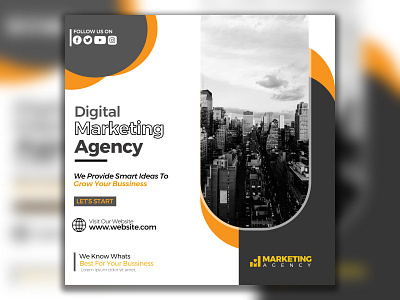 MARKETING AGENCY Post Design banner design branding design designing graphic design illustration logo photoshop ui vector