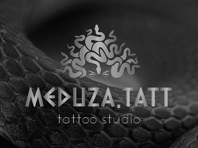 Tattoo studio logo and identity branding design graphic design identity illustration illustration logo logo logo design logotype meduza meduza gorgona meduza logo mythology tattoo tattoo logo tattoo salon tattoo studio tattoo studio design tattoo studio logo vector