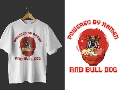 Ramen Sushi Bull Dog T-Shirt. branding bulldog bulldog lover t shirt bulldog t shirts design christmas t shirts design design design concept dog and food fusion t shirts dog lover design dog lover t shirts graphic design illustration japanese foods logo pets lover t shirts ramen and sushi ramen t shirt design sushi t shirt design unique t shirts design vector design