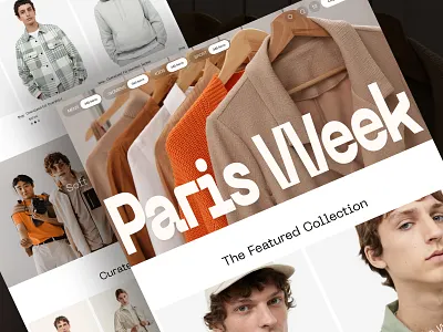 Ecommerce Landing Page - Paris Week e commerce ecommerce ecommerce landing page ecommerce website fashion landing page fashion website footwear homepage landing page web web design website design