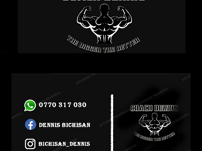 PT Business card bodybuilding branding businesscard details fitness graphic design logo personaltrainer