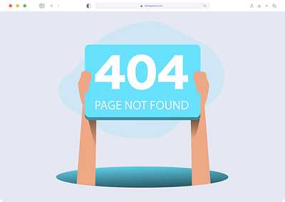 404 Page Design illustration ui