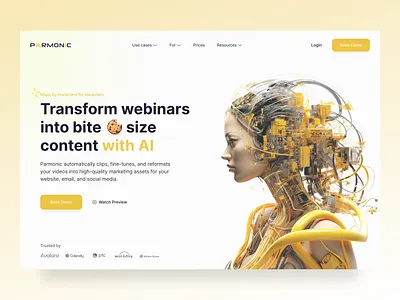 AI webinars automator website ai design future illustration interface ui userinterface ux webdesign webinar website