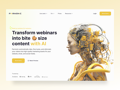 AI webinars automator website ai design future illustration interface ui userinterface ux webdesign webinar website