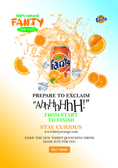 Soft drink Advertisement design graphic design illustration typography