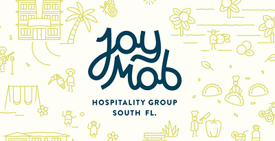 Joymob - Brand branding florida hospitality illustration logo
