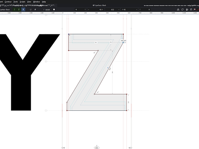Type Design 69 2d art artwork design font fontlab graphic design lettering modern type design typeface typography vector