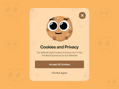 cookies popup ui design logo ui