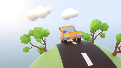 Boy Racer 3d animation car cinema4d motion graphics octane