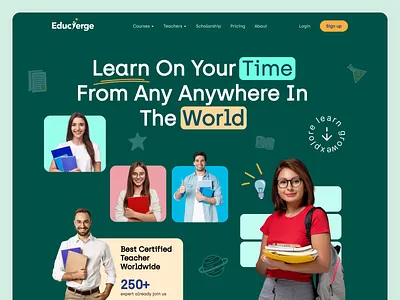 Website Design - Educierge Online Education Course Landing Page course e learning education education website home page landing page landing page design learning online learning platform learning website online course online course website online education online learning teachers websites teaching website website website design