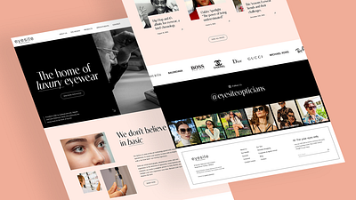Opticians Website Concept 👓 design opticians ui ux website