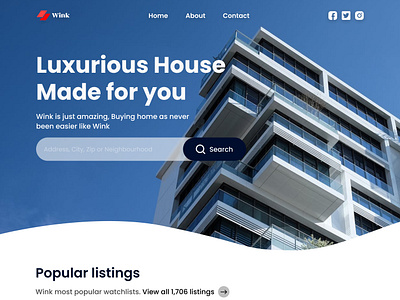 Real Estate Webite branding design graphic design landing page ui ux webs