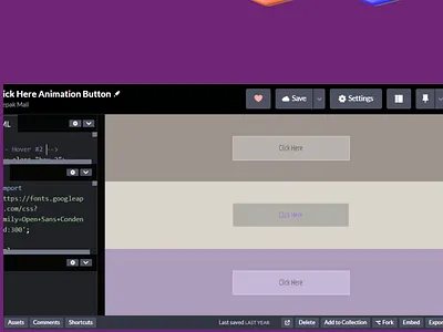 Click Here Animation Button 3d animation app branding button click here css design discover graphic design html illusrtation illustration logo mobile print motion graphics reels trending ui ux