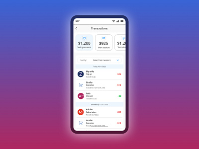 Transactions details dailyui design ui uidesign uidesigners ux