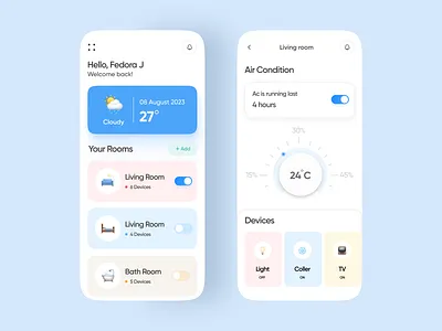 Homelytics - Smart Home Control App app design figma graphic design illustration ui uidesign userinterface