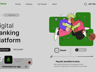 website digital bank bank digital graphic design ui website
