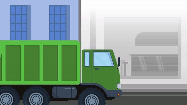 Motion Cuts 815 | MonkeyBusiness animation animation 2d animation after effects city design illustration motion motion design motion graphics street trash truck