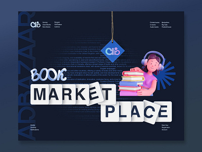 Book MarketPlace animation branding dailyui graphic design illustration logo motion graphics ui ui ux uid web design website
