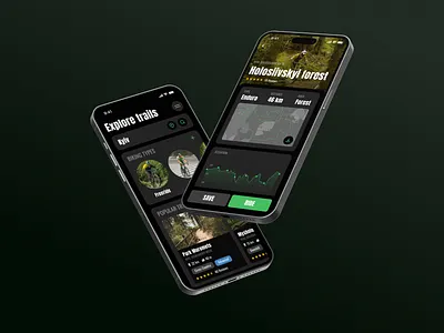 Bike Trails App animation bikeapp branding concept design graphic design illustration inspiration logo mobileapp o2d outline2design ui ux webdesign