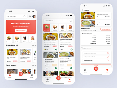 Makan Disini - Food order mobile app ui