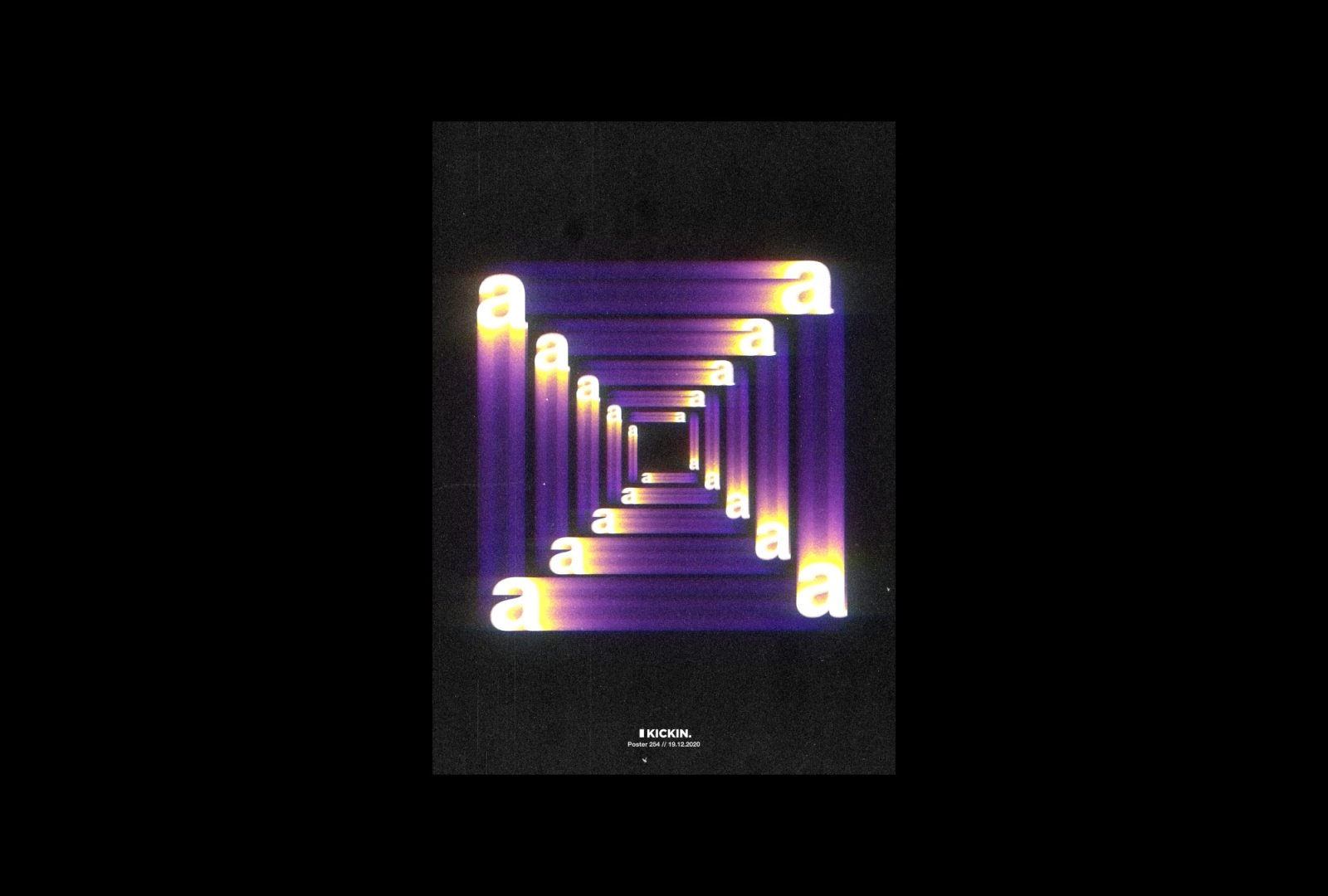 Kickin - Kinetic Typography Poster #254 album art album cover design animation branding design dribble debut experimental freelance motion designer graphic design kinetic kinetictype motion motion designer motion graphics trending typography