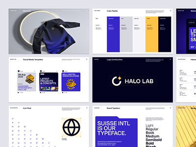 Halo Lab Rebranding brand identity branding color scheme colour palette corporate logo gradient logo redesign logo refresh logos rebranding redesign