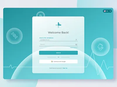 Web Sign In & Login Page Medical Service glass theme health care landing page medic login medic login page login ui medic ui medical login modern medical service ui medical web modern theme sign in medic sign in page ui ui glass user interface glass user interface login web login