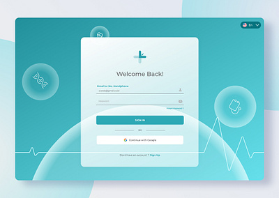 Web Sign In & Login Page Medical Service glass theme health care landing page medic login medic login page login ui medic ui medical login modern medical service ui medical web modern theme sign in medic sign in page ui ui glass user interface glass user interface login web login