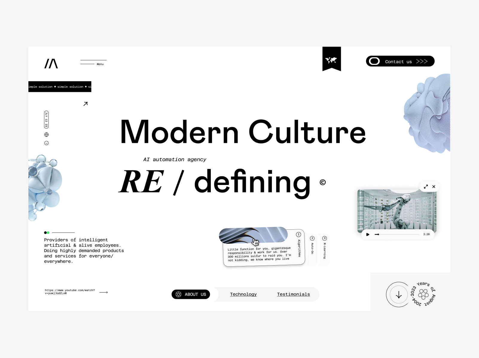 Example of Simple Landing + Development