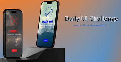 Daily UI Challenge : Flash Message #011 dailyui figma ui ux