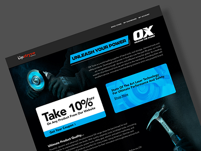 OX Landing Page Design graphic design ui web design