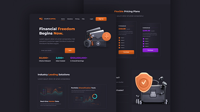Website Design for Sale! design figma finance saas ui website