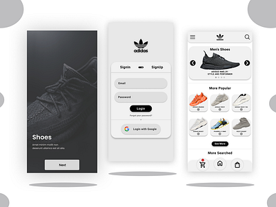 Shoes App UI Kit addidas ecommerce free prototyping mobile mobile app mobile app ui mobile app ui design online shoe store app ui design shoes app shoes app ui shoes app ui design ui ui design ui designer ui kit ui mockups uiux design ux