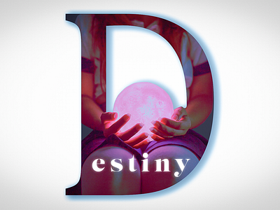 Destiny - letter design in Photoshop adobe branding graphic design letter design logo photoshop