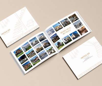 Création de mises en page - ADF Group brochure catalogue designgraphique graphic design immobilier miseenpage plaquette portfolio
