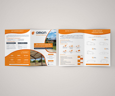Création de mise en page - Orion Energies branding brochure designgraphique flyer graphic design miseenpage